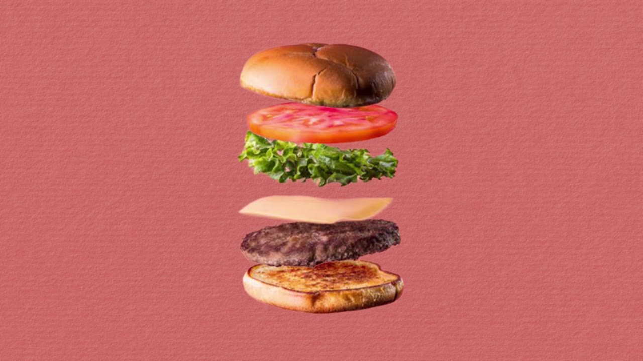Exploded burger frame
